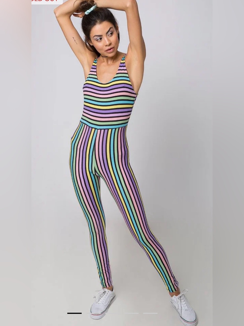 NWT Motel Unitard In New Stripe jumpsuit S